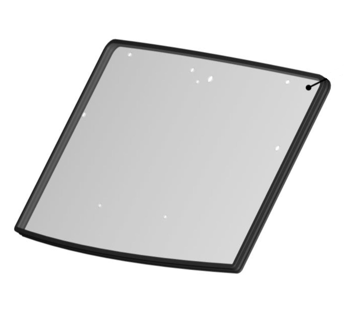 DFK Front glass with sealing Polaris Ranger 1000