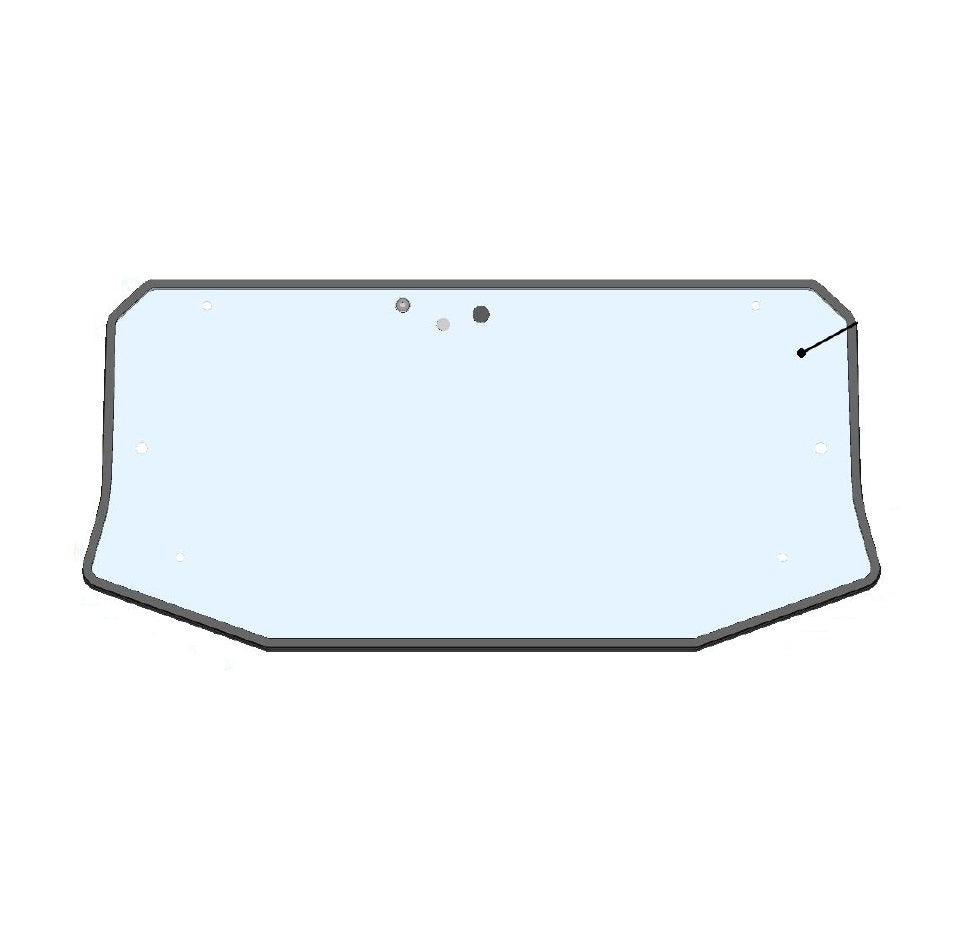 DFK Front glass with sealing Yamaha YXZ 1000