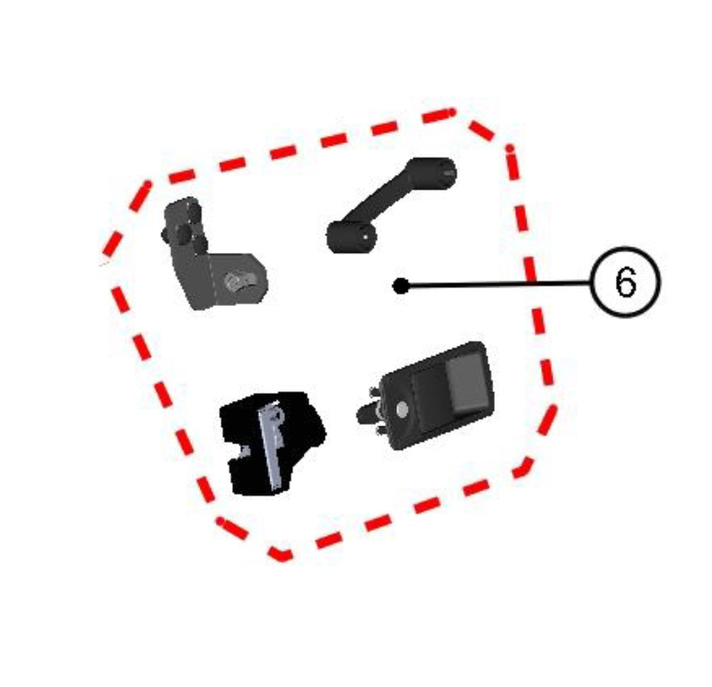 DFK Left door lock and stop kit Yamaha YXZ 1000