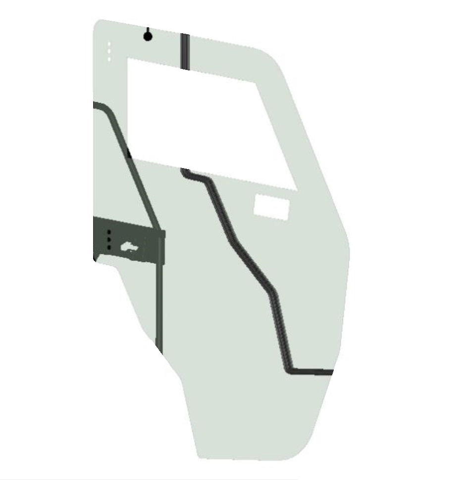 DFK Polycarbonate panel Left Yamaha Wolverine X2