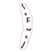 DFK Left Door base assembly hardware kit Yamaha Wolverine 2021-> – bilde 1