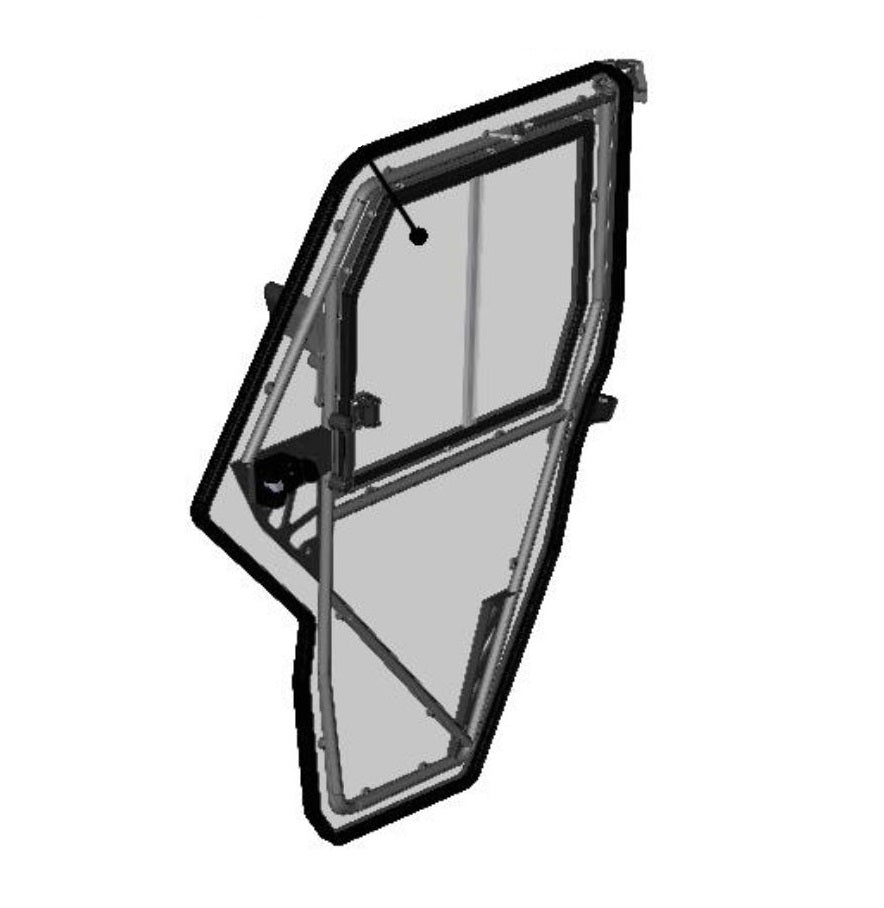 DFK Door assembly Right front Can-Am Traxter Max