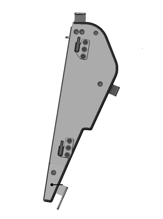 DFK Left Door base assembly Can-Am Maverick Trail