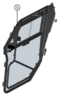 DFK Door assembly Right Can-Am Maverick Trail – bilde 1