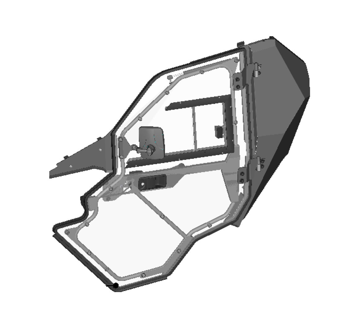 DFK Left Door assembly CFMoto Zforce 1000