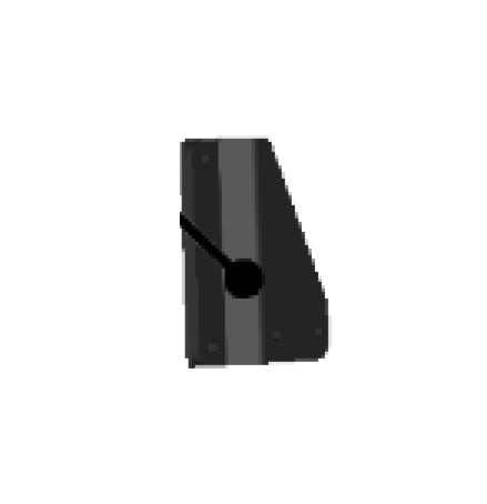DFK Rear view mirror holder Left CFMoto Uforce 600