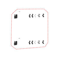 DFK Door hinge kit Left CFMoto Uforce 600 – bilde 1