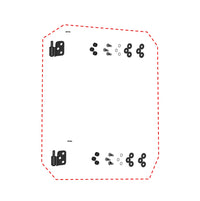 DFK Door hinge kit Right CFMoto Uforce 600 – bilde 1