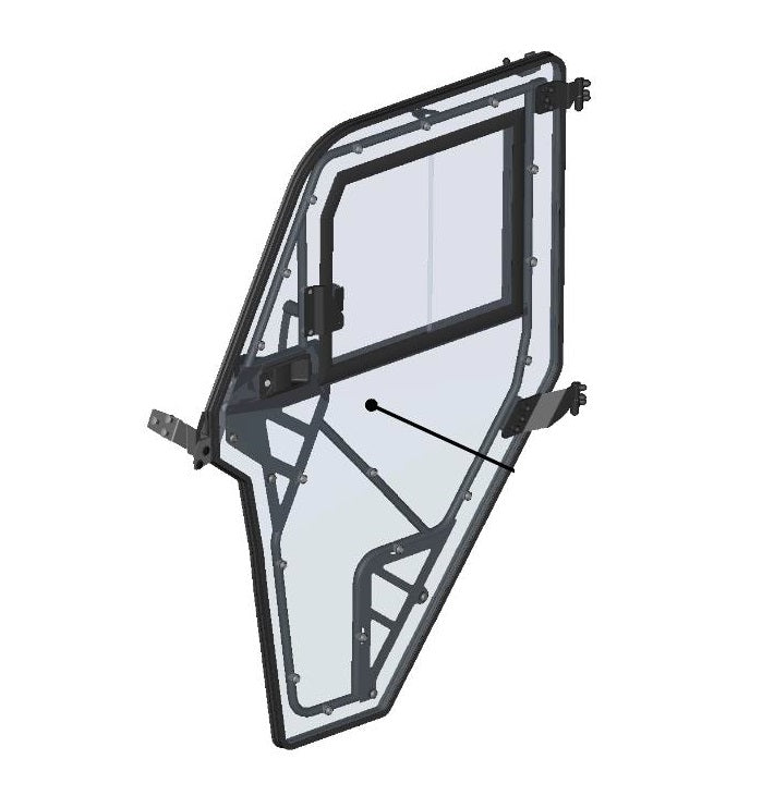 DFK Door assembly Left CFMoto Uforce 600
