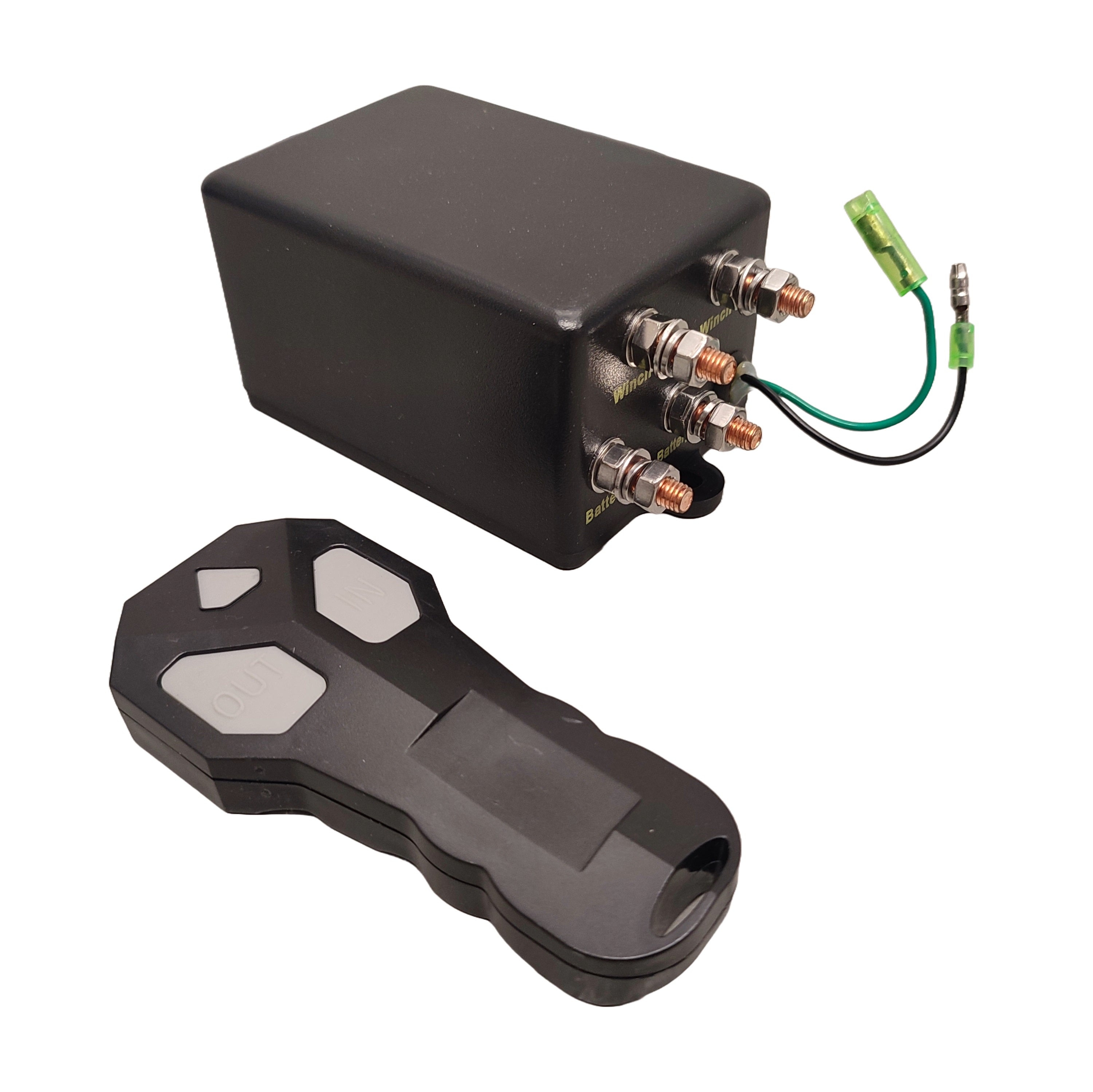 Bronco Winch relay/remote control set Gen. II older model w. cables (77-14000)