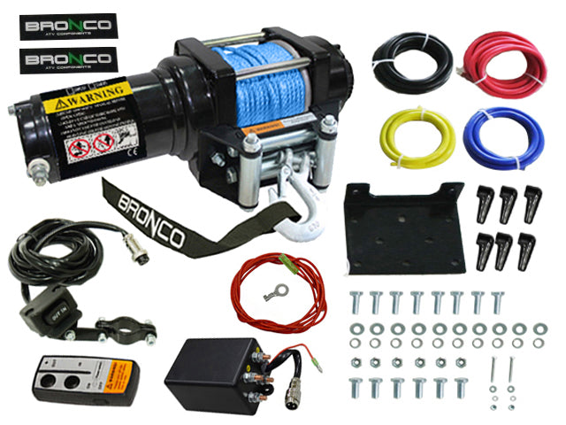Bronco Generation II WINCH 2500 synthetic line, remote control