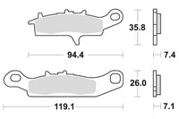 SBS Brakepads Sintered Offroad – bilde 1