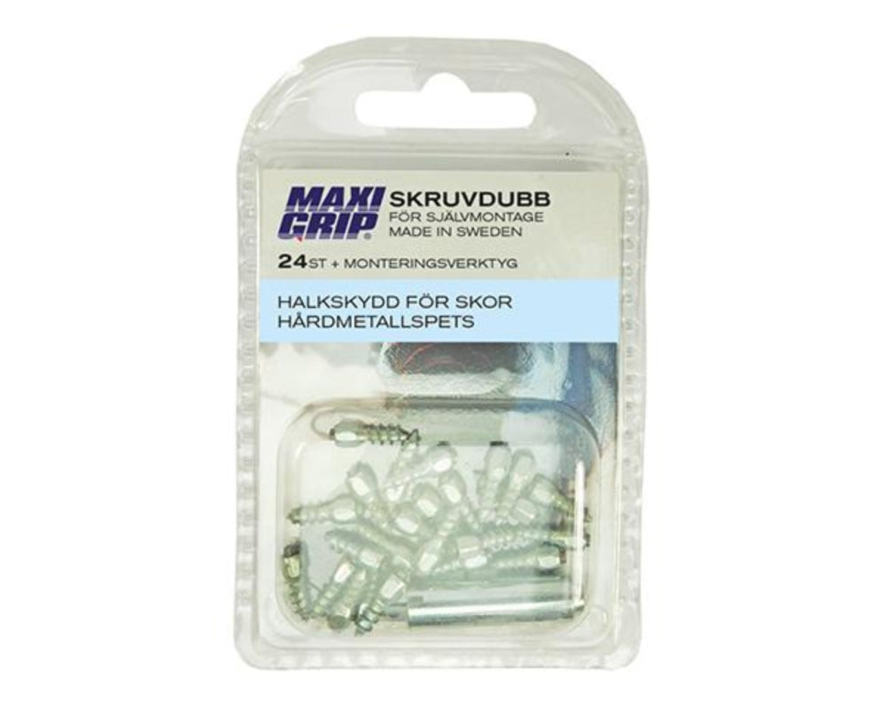 MaxiGrip Studs for shoes 11mm 24 pcs Incl installation tool