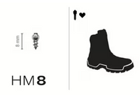 MaxiGrip Studs for shoes 8mm 24 pcs Incl installation tool – bilde 1