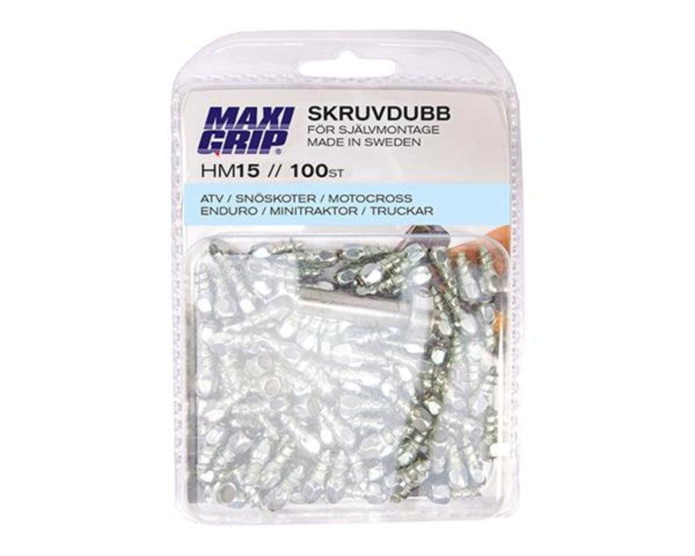MaxiGrip Studs 15mm 100pak Inc installation tool