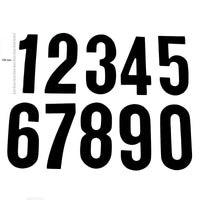 TMV Digits 150mm Svart '0' (20pcs) – bilde 1