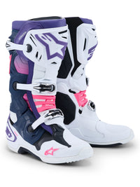 Alpinestars Støvel Tech 10 Hvit/Violet/Fluo Rosa – bilde 2