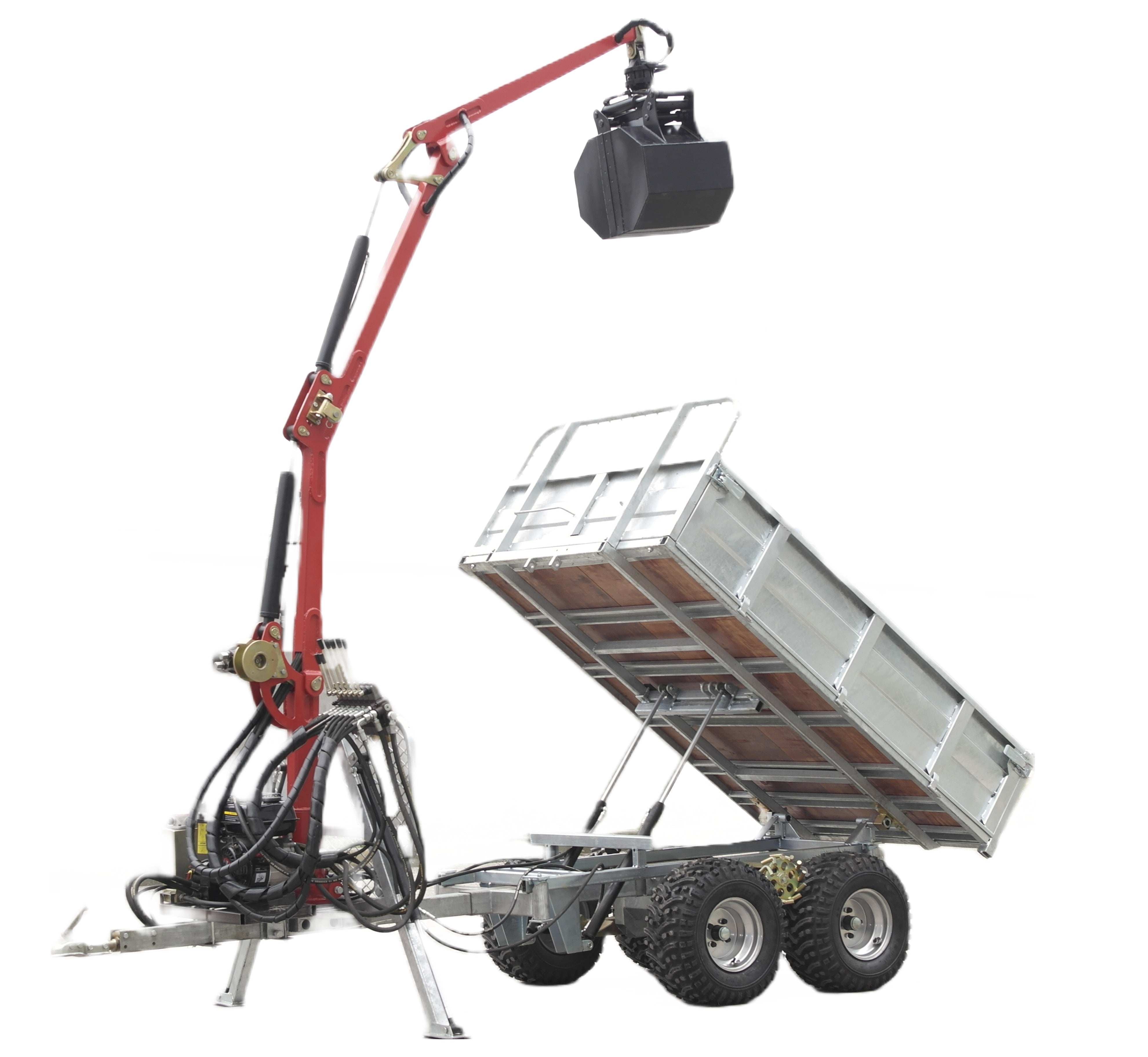 ATV Grapple crane Bucket