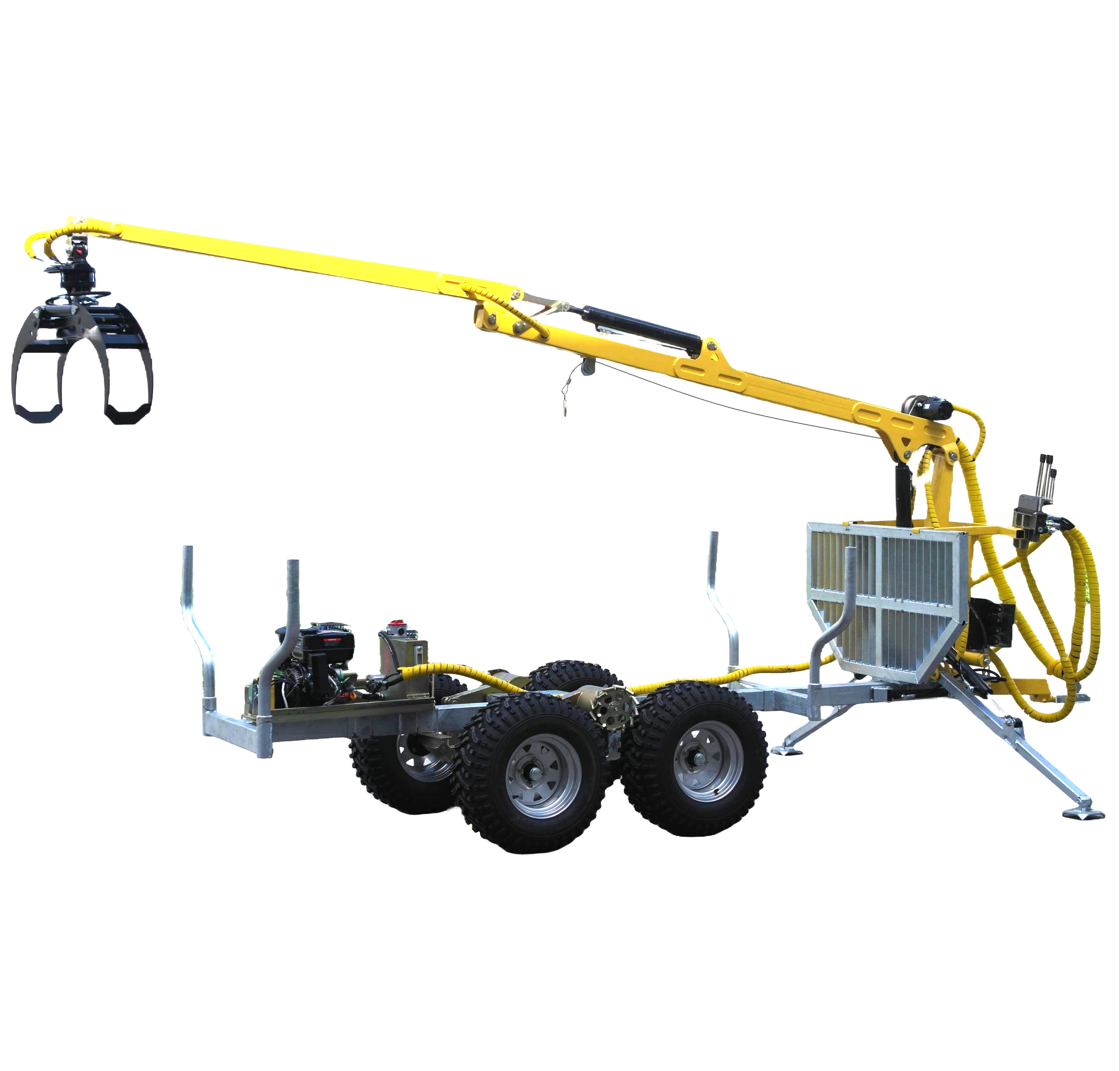 ATV Grapple crane 450-II with wheel drive, winch and boom steering