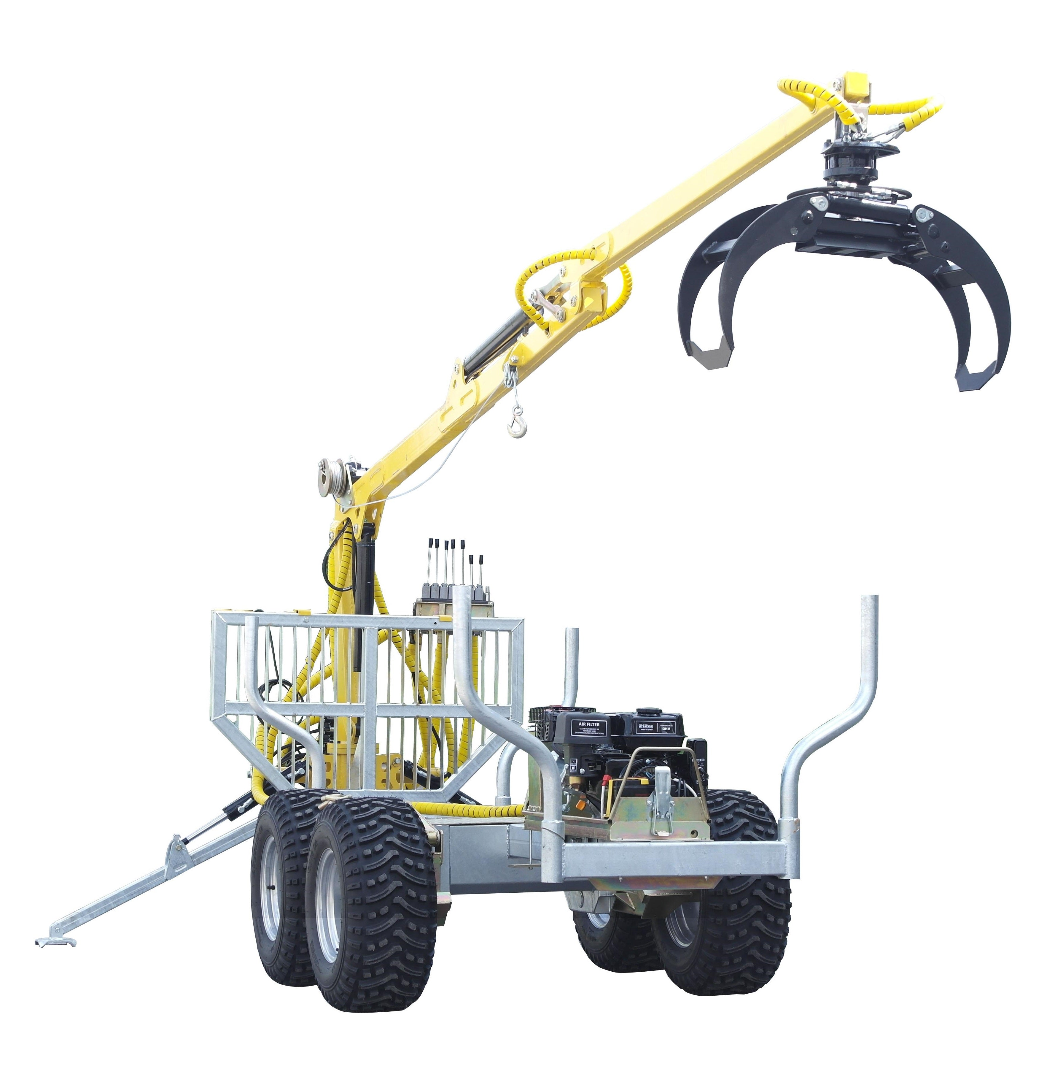 ATV Grapple crane 450-II with wheel drive, winch and boom steering