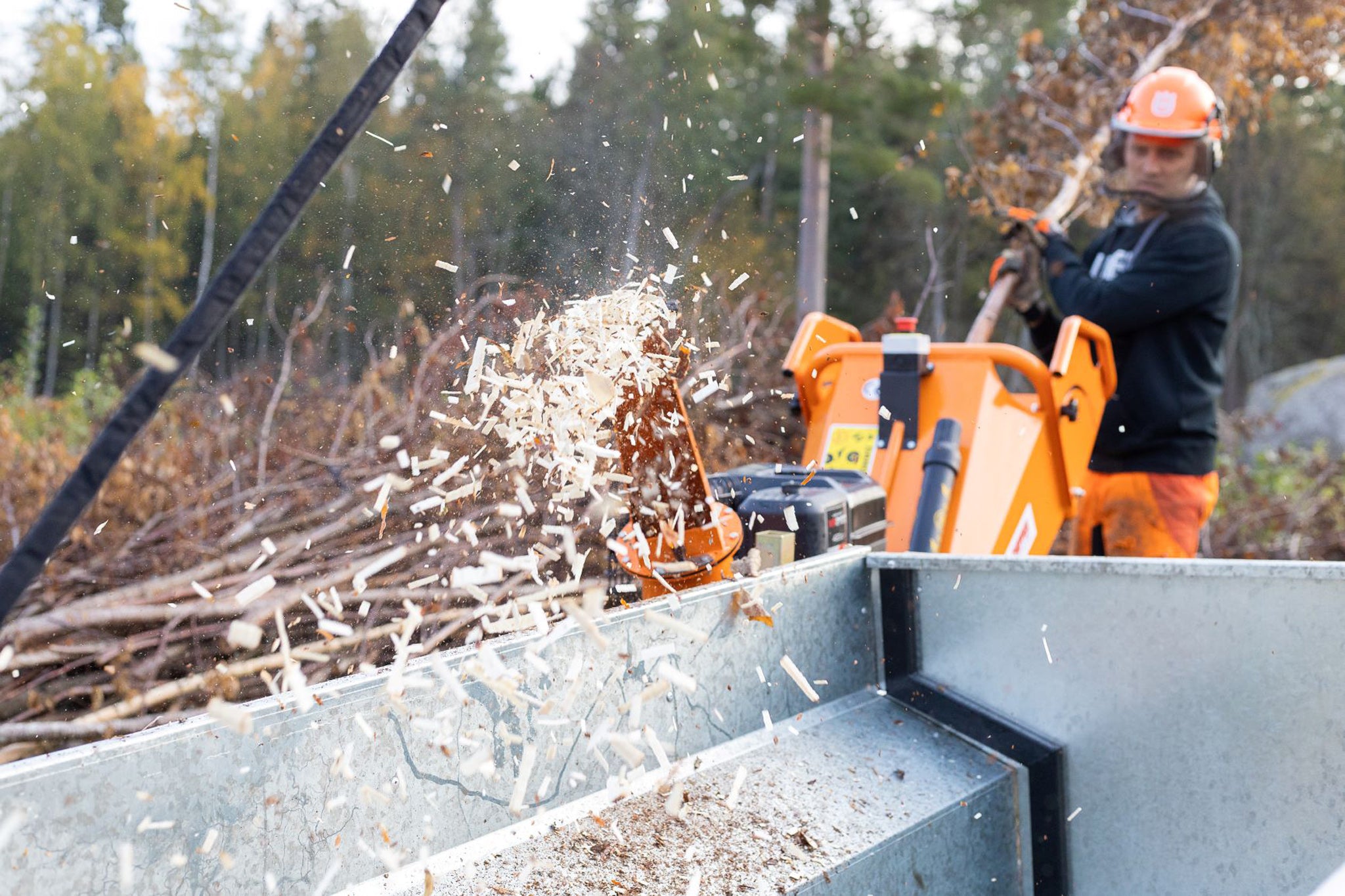 Bronco flishugger 120mm B&S 13,5 hk med elektrisk start