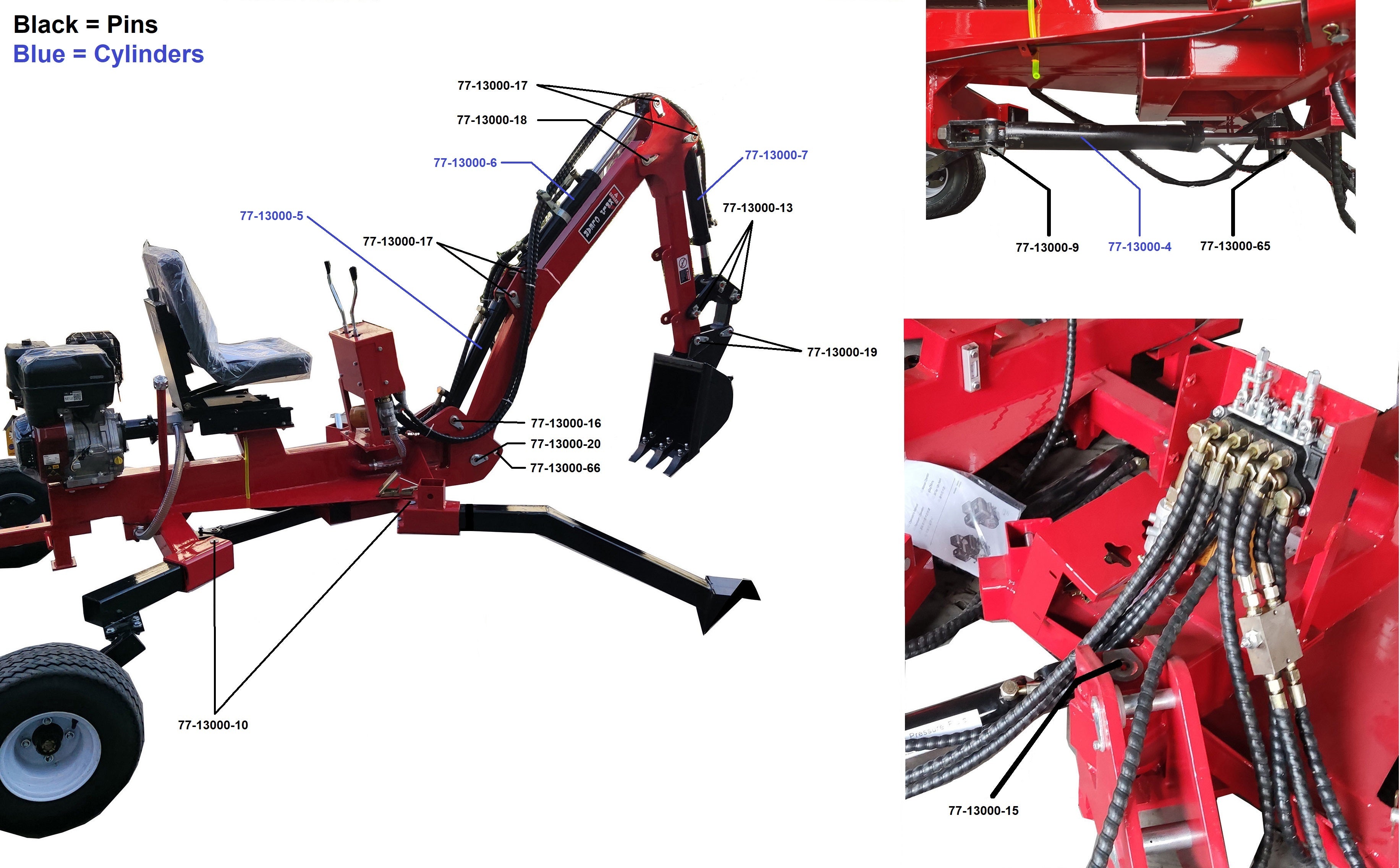 Bronco Stick cylinder for 77-13000
