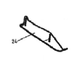 Bronco Adjustment plate Left for flail mower 77-12490