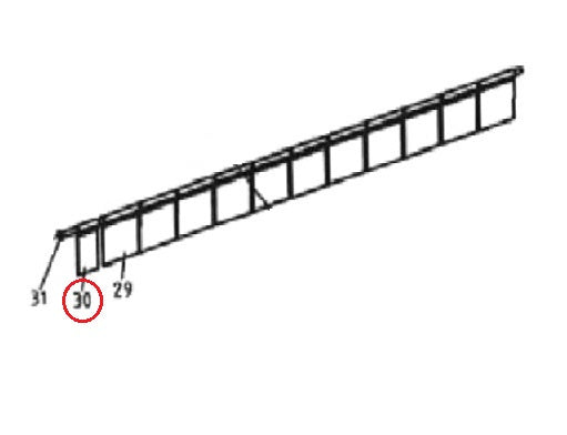 Bronco Protection plate short for flail mower 77-12490