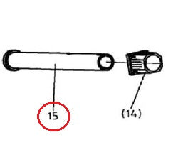 Bronco Drawbar axle for flail mower 77-12490