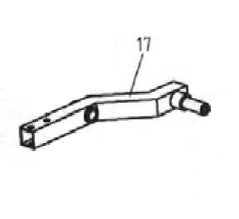 Bronco Wheel bracket for flail mower 77-12490