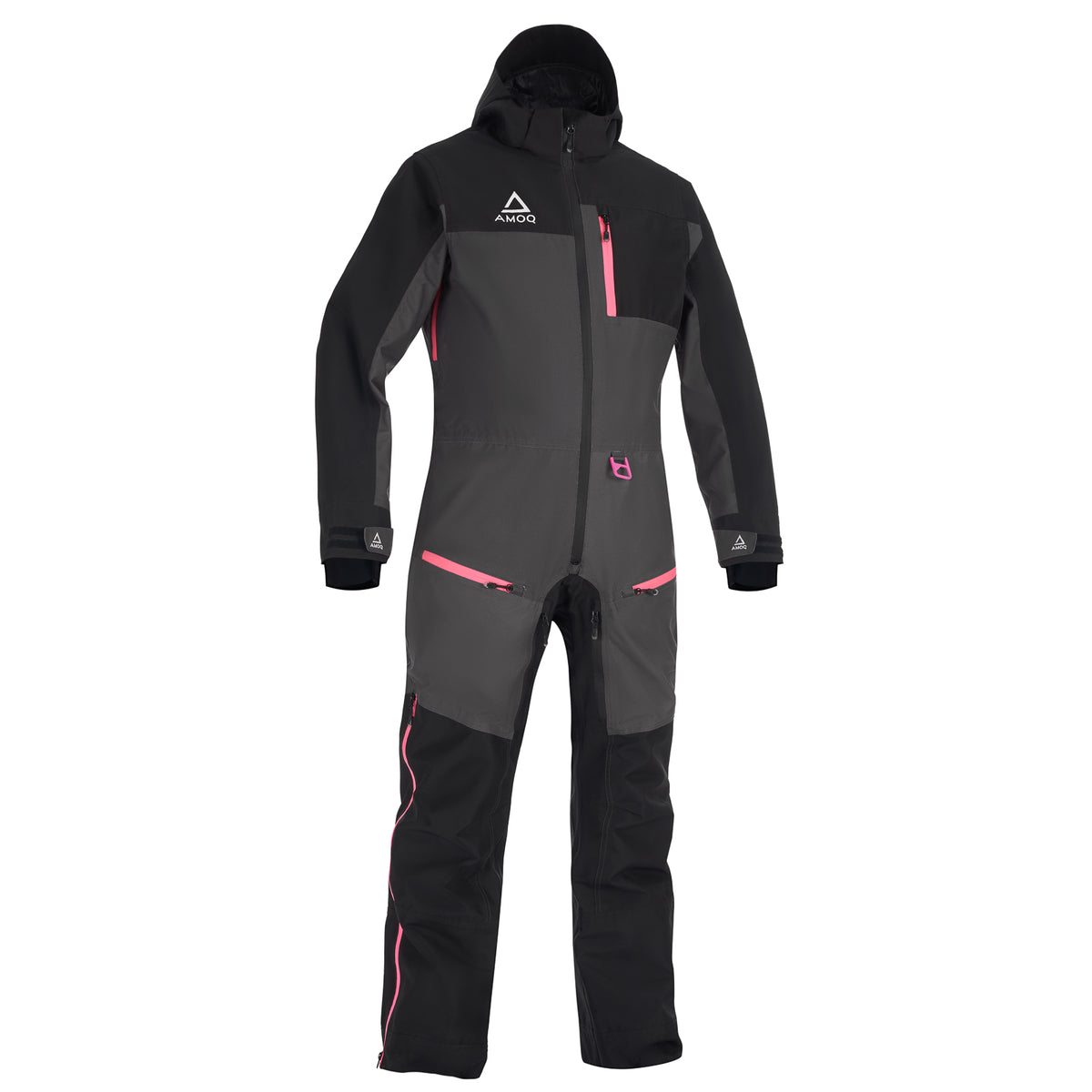AMOQ Dynamic W's Monosuit Svart/Grå/Rosa