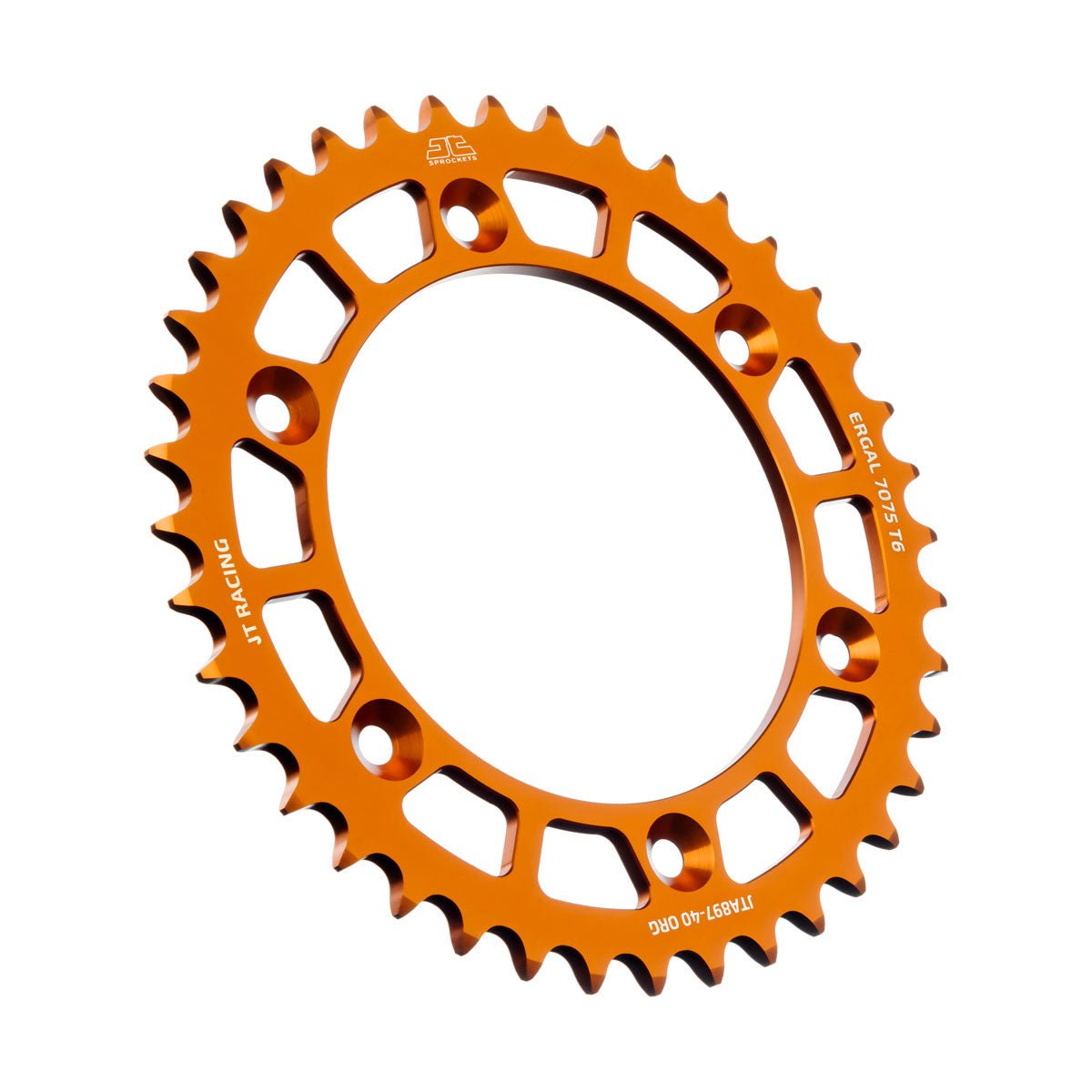 JT Sprockets JT Bak Alu Drev 7075 T6 Oransje JTA897.40ORG