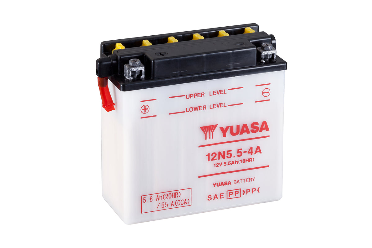 Yuasa Batteri 12N5.5-4A (dc) no acid included (10)