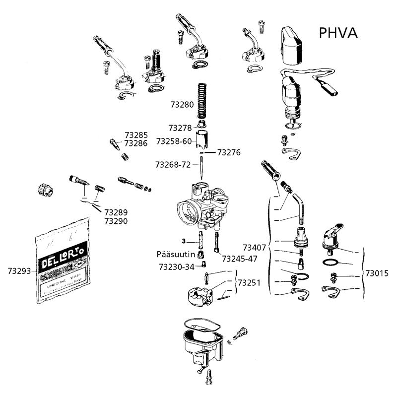 Dellorto Throttle needle, A08