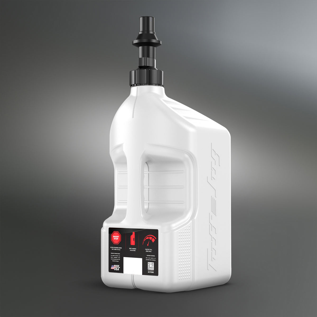 Tuff Jug Bensinkanne 20 L Hvit med sort Ripper Cap (GEN 3)