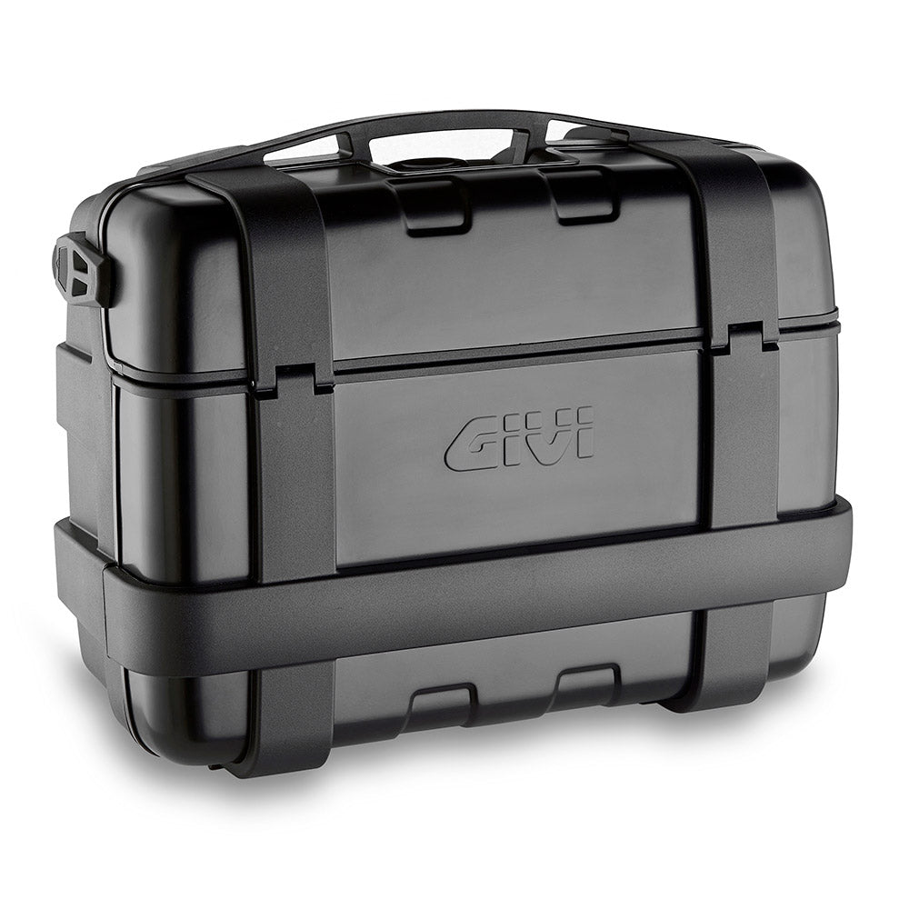 Givi 33 litre blackline top-case Svart with Alu finish with top opening