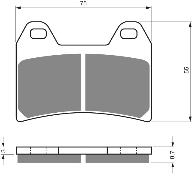 Goldfren Brake Pads 141 Ceramic Karbon S3