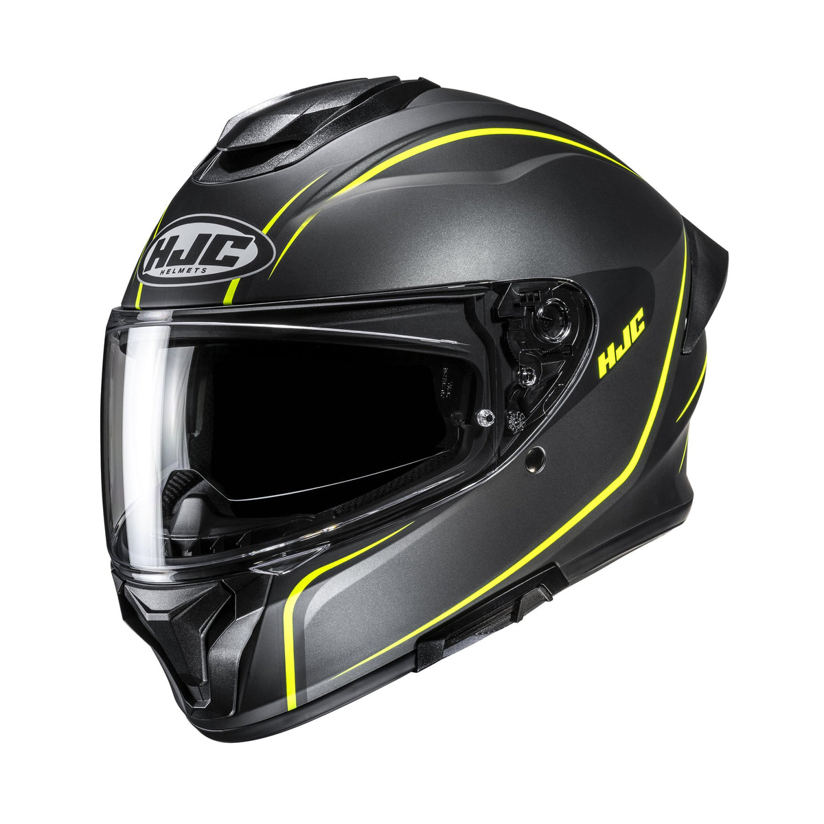 HJC Hjelm C71 Quez Svart/Fluo Gul MC3HSF