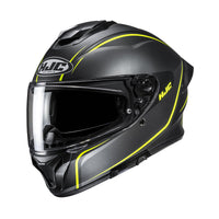 HJC Hjelm C71 Quez Svart/Fluo Gul MC3HSF – bilde 1
