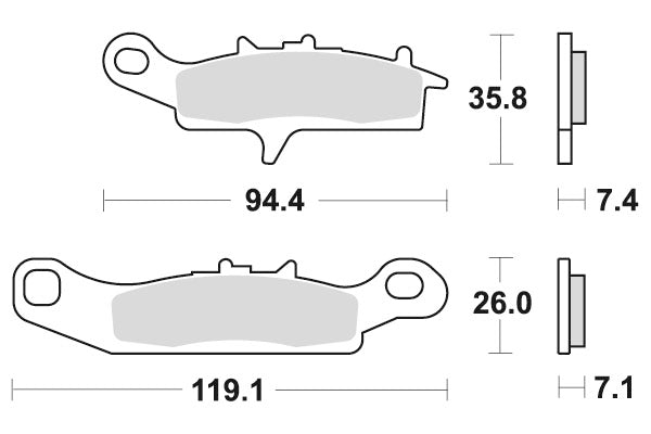 SBS Brakepads Sintered Offroad