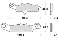 SBS Brakepads Sintered Offroad – bilde 1