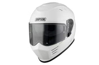 Simpson Hjelm Venom 06 Solid gloss Hvit – bilde 1
