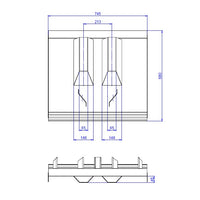 Rival Ski track maker 75x75cm Weight 23,5kg – bilde 1
