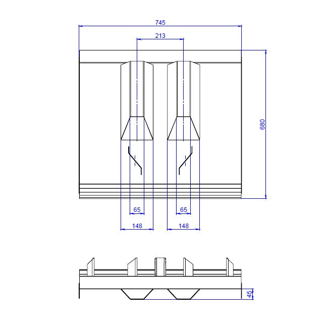 Rival Ski track maker 75x75cm Weight 23,5kg