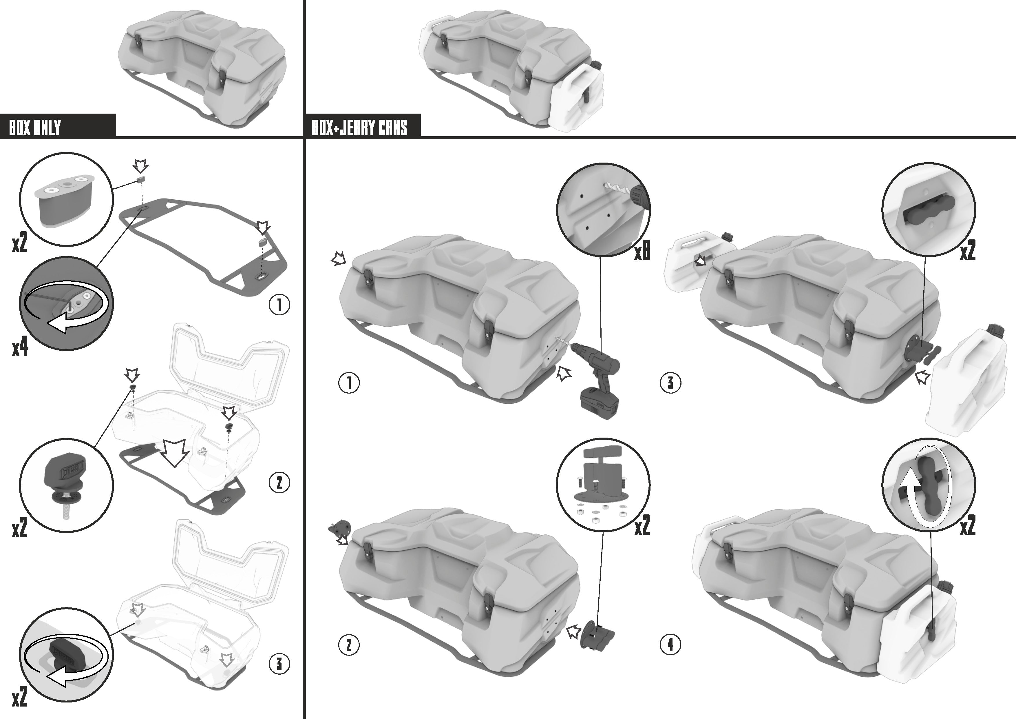 Tesseract Transportbox 120L Can Am Outlander G3 500 700 (2024-)