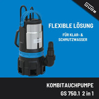 Güde Tyskland GS 750.1 2in1 Kombipumpe – bilde 2