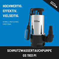 Güde Tyskland GS 1103 PI Skittenvannspumpe – bilde 2
