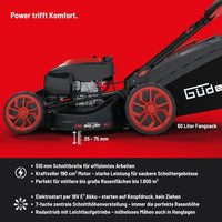Güde Tyskland BW 510-190 Gressklipper 51cm/4,8HK – bilde 4