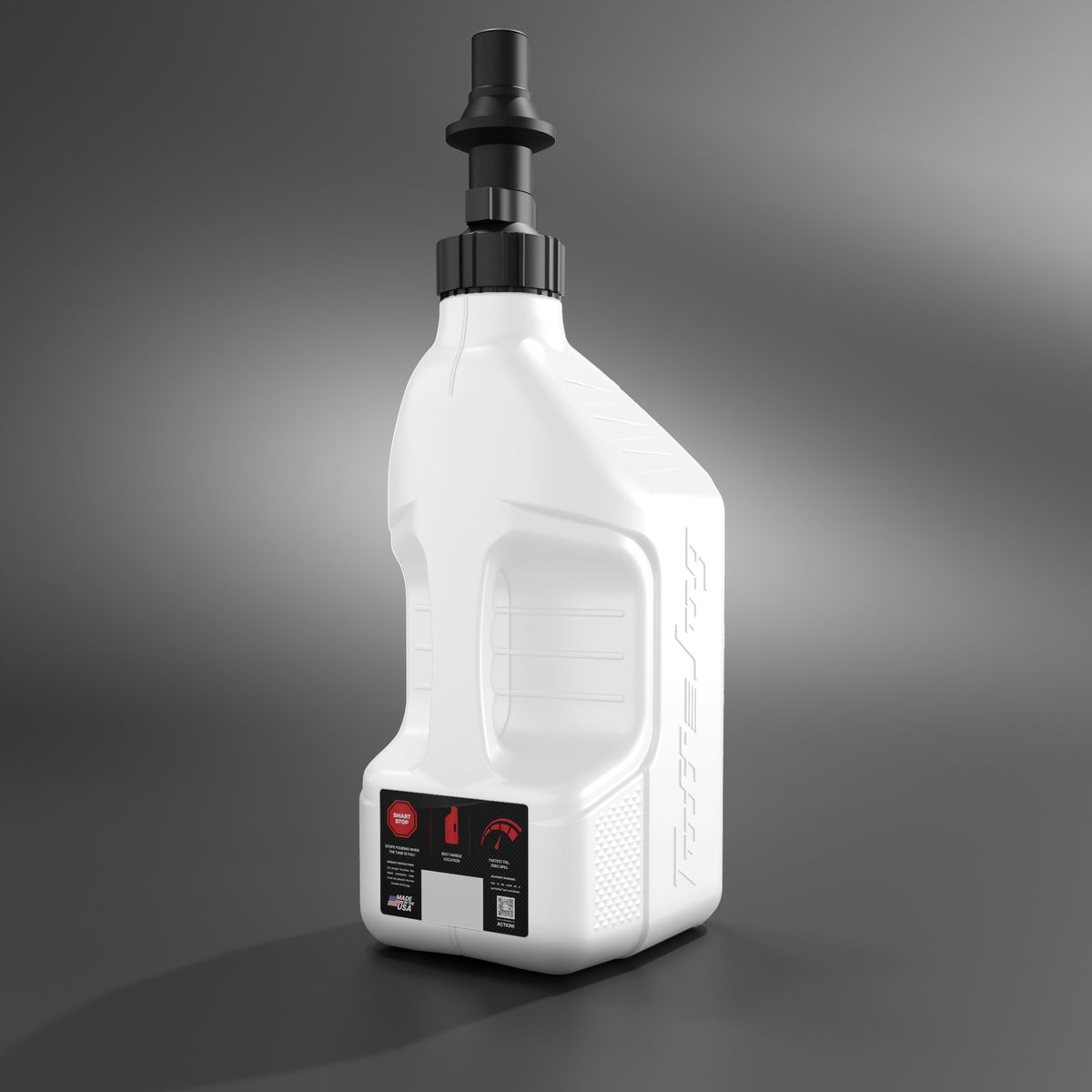 Tuff Jug Bensinkanne 10 L Hvit med sort Ripper Cap (GEN 3)