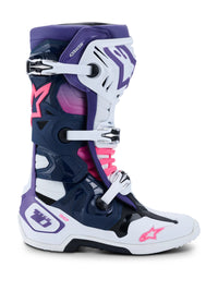 Alpinestars Støvel Tech 10 Hvit/Violet/Fluo Rosa – bilde 3